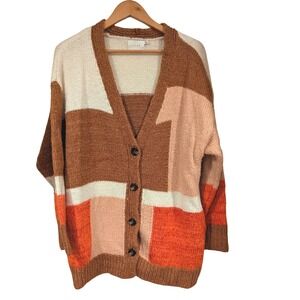 Lush Multicolor Cardigan Sweater